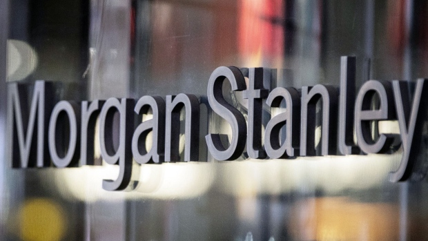 Signage at Morgan Stanley headquarters in New York, U.S., on Monday, Jan. 17, 2022. 