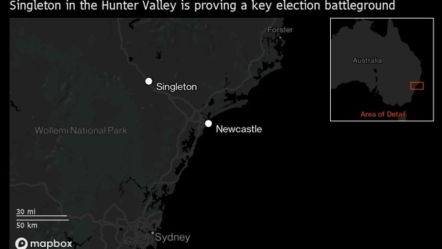In Hunter, political campaigns are about promising to save jobs and keep the coal industry going while there’s still demand. Photographer: Brendon Thorne/Bloomberg