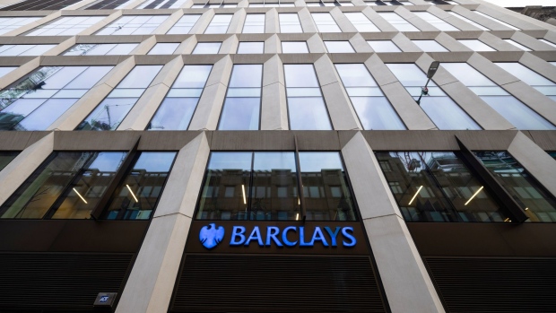 A Barclays Plc bank branch in London, U.K., on Monday, Feb. 14, 2022. European banks have largely thrived in the pandemic thanks to a flurry of dealmaking and unprecedented taxpayer support for the economy. Photographer: Chris Ratcliffe/Bloomberg