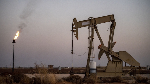 An oil pump jack in Midland, Texas, US, on Thursday, April 7, 2022. Midland, Texas, is used to booms and busts. But even here, prices are shocking the local economy — and the Fed may not be able to help.
