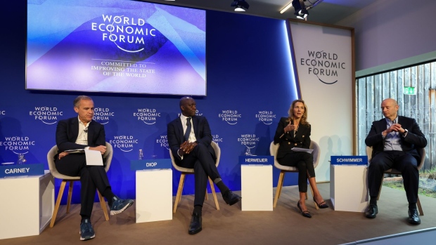Celine Herwijer at the World Economic Forum in Davos, Switzerland, on May 25. Photographer: Hollie Adams/Bloomberg