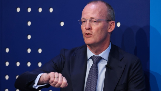 Klaas Knot, president of De Nederlandsche Bank NV, speaks during a panel session on day three of the World Economic Forum (WEF) in Davos, Switzerland, on Wednesday, May 25, 2022. The annual Davos gathering of political leaders, top executives and celebrities runs from May 22 to 26.
