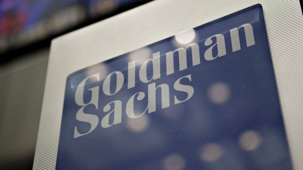 A Goldman Sachs Group Inc. logo Photographer: Daniel Acker/Bloomberg