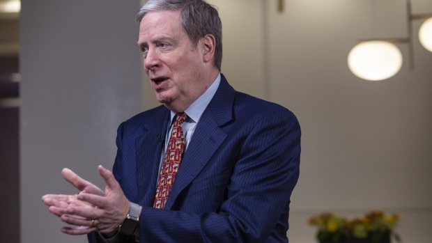 Stanley Druckenmiller, chief executive officer of Duquesne Family Office, speaks during a Bloomberg Television interview in New York, U.S., on Monday, Dec. 16, 2019. Duquesne increased its bets on Amazon and GE, reduced its holding in Netflix by more than a third, and ditched its position in bankrupt utility giant PG&E in the third-quarter.