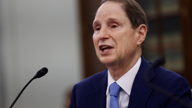 Senator Ron Wyden, a Democrat from Oregon, speaks during a Senate Commerce, Science and Transportation Committee hearing in Washington, D.C., U.S., on Wednesday, March 23, 2022. The hearing is titled "Developing Next Generation Technology for Innovation."