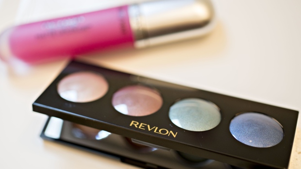 Revlon Inc. brand eye shadow is arranged for a photograph in Tiskilwa, Illinois, U.S., on Wednesday, Feb. 28, 2018. Revlon Inc. is scheduled to release earnings on March 2. Photographer: Daniel Acker/Bloomberg