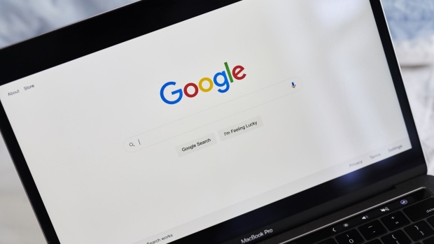 The Alphabet Inc. Google search page is displayed on a laptop computer in an arranged photograph taken in the Brooklyn Borough of New York, U.S., on Friday, July 24, 2020. Alphabet Inc. is scheduled to release earnings figures on July 30. Photographer: Gabby Jones/Bloomberg
