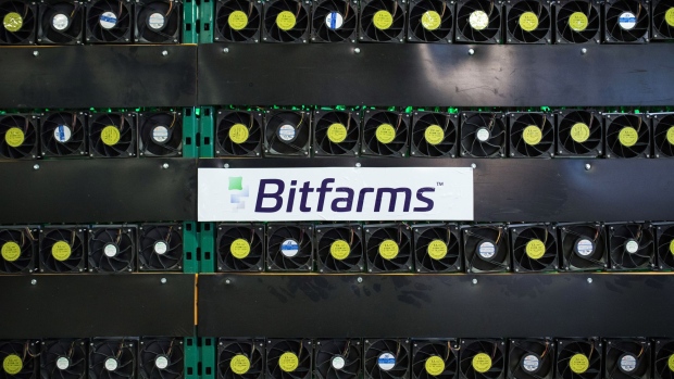 Cryptocurrency mining rigs sit on racks at a Bitfarms facility in Saint-Hyacinthe, Quebec, Canada, on Thursday, July 26, 2018. Bitcoin has rallied more than 30 percent in July, shrugging off security and regulatory concerns that have plagued the virtual currency for much of this year. Photographer: James MacDonald/Bloomberg