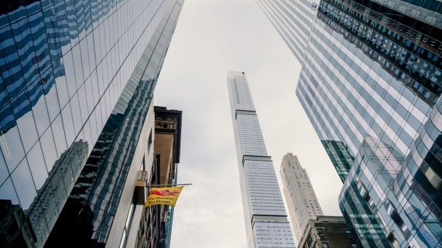 The view from the ground at New York’s Billionaire’s Row. Photographer: Amir Hamja/Bloomberg