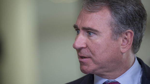 Ken Griffin, founder and chief executive officer of Citadel LLC, speaks during a Bloomberg Television interview at the Milken Institute Global Conference in Beverly Hills, California, U.S., on Monday, May 1, 2017. The conference is a unique setting that convenes individuals with the capital, power and influence to move the world forward meet face-to-face with those whose expertise and creativity are reinventing industry, philanthropy and media.