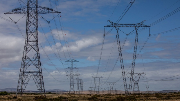 Electrical power lines and pylons in South Africa. Photographer: Dwayne Senior/Bloomberg