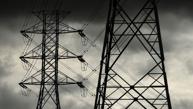 Transmission towers in Sydney, Australia, on Monday, June 20, 2022. Australia’s electricity system manager is so stretched by a squeeze on the nation’s energy supply that it’s being forced to delay connecting some new projects to the grid.