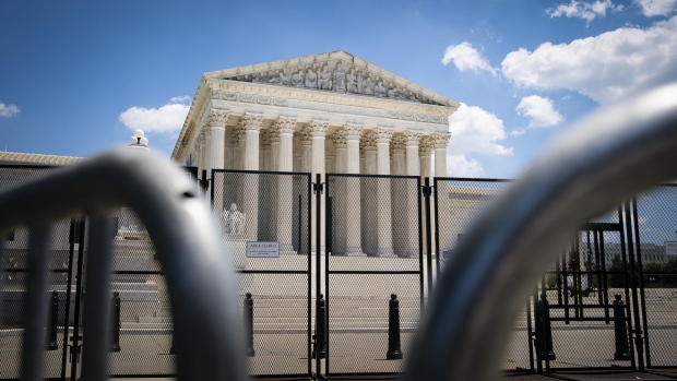 The US Supreme Court in Washington, D.C., US, on Thursday, June 30, 2022. President Biden today said he would support changing the Senate's filibuster rules to pass legislation ensuring privacy rights and access to abortion, calling the Supreme Court "destabilizing" for controversial decisions, including overturning Roe v. Wade. Photographer: Al Drago/Bloomberg