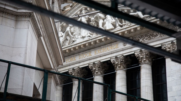 The New York Stock Exchange (NYSE) in New York, U.S., on Monday, June 27, 2022. Money managers betting on a sustained global rebound will be left sorely disappointed in the second half of this crushing year as a protracted bear market looms, even if inflation cools.