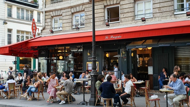 Le Progrès cafe in the Marais quarter.