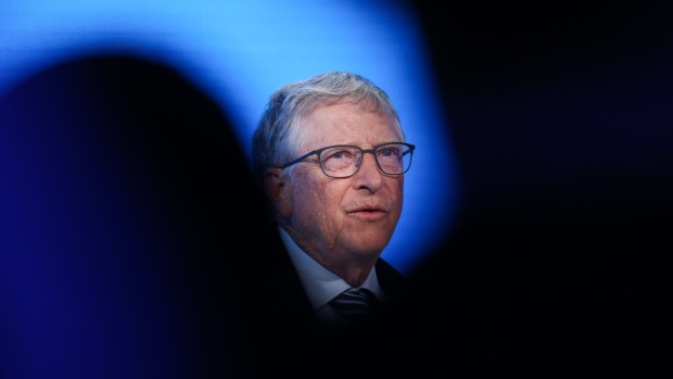 Bill Gates, co-chairman of the Bill and Melinda Gates Foundation, during a panel session on day two of the World Economic Forum (WEF) in Davos, Switzerland, on Tuesday, May 24, 2022. The annual Davos gathering of political leaders, top executives and celebrities runs from May 22 to 26.