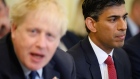 LONDON, ENGLAND - JUNE 07: Britain's Chancellor Rishi Sunak (C) listens as Prime Minister Boris Johnson (L) addresses his Cabinet ahead of the weekly Cabinet meeting in Downing Street on June 07, 2022 in London, England. The Prime Minister survived a confidence vote last night but potentially has long-term problems ahead as he faces rebellion within his party. (Photo by Leon Neal - WPA Pool/Getty Images)