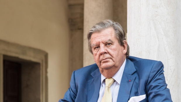 Billionaire Johann Rupert, founder and chairman of Cie. Financiere Richemont SA, attends the official opening of the "Homo