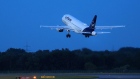 A passenger aircraft, operated by Deutsche Lufthansa AG, takes off at Munich International Airport in Munich, Germany, on Saturday, June 25, 2022. Although travel demand has rebounded dramatically in Europe, what had been touted as the aviation industry's long-awaited post-pandemic revival is being constrained by labor strife and limits in airport logistics. Photographer: Krisztian Bocsi/Bloomberg