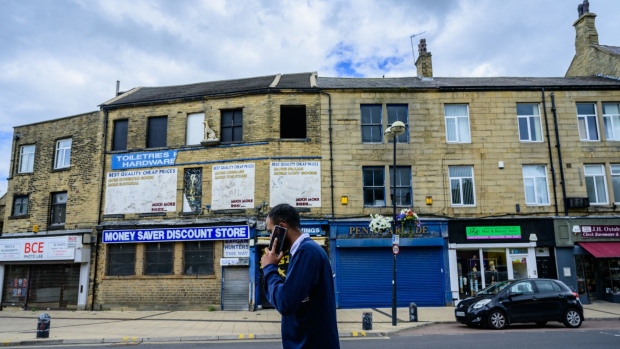 Closed-down shops in Bradford, UK, on Saturday, July 2, 2022. UK consumers are starting to crumple in the face of soaring prices, according a series of reports that paint a grim picture of the nation’s cost of living crisis. Photographer: Carolyn Mendelsohn/Bloomberg