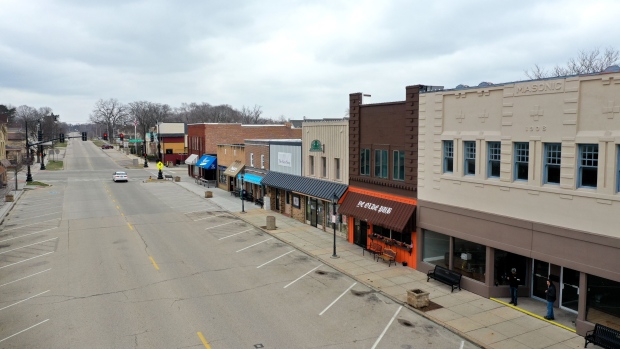 Small businesses in Rockton, Illinois.