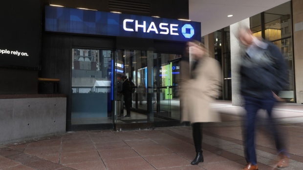 A JP Morgan Chase & Co. bank branch in New York. Photographer: Bess Adler/Bloomberg