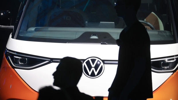 A VW ID Buzz fully electric van. Photographer: Krisztian Bocsi/Bloomberg