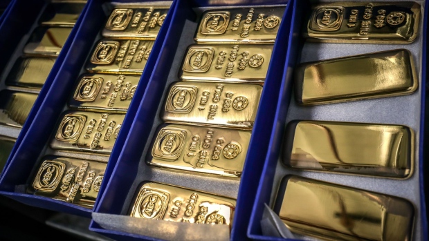 ABC Bullion one kilogram gold bars are displayed at the ABC Refinery smelter in Sydney, New South Wales, Australia, on Thursday, July 2, 2020. Western investors piling into gold in the pandemic are more than making up for a collapse in demand for physical metal from traditional retail buyers in China and India, helping push prices to an eight-year high. Photographer: David Gray/Bloomberg