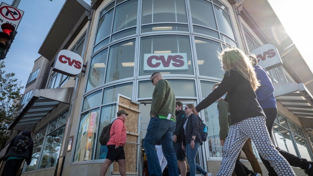 A CVS pharmacy store in San Francisco, California, U.S., on Monday, May 2, 2022. CVS Health Corp. is expected to release earnings figures on May 4.