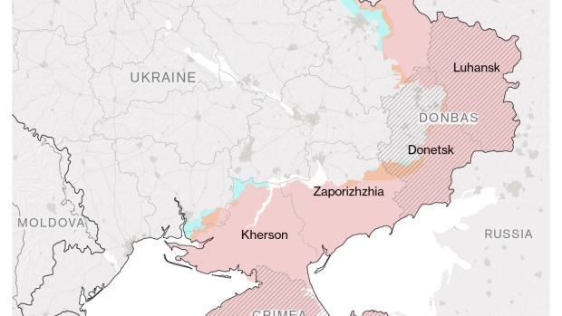 BC-Ukraine-Latest-Russian-Weapons-Dumps-Hit-in-Kherson-Region
