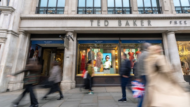 LONDON, ENGLAND - APRIL 29: General views of the Ted Baker store on Regents Street on April 29, 2022 in London, England. (Photo by Ming Yeung/Getty Images)
