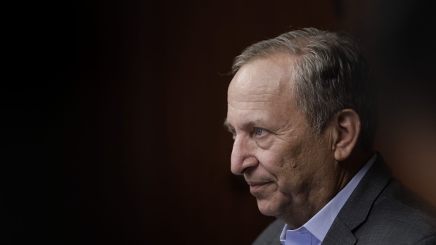 Lawrence "Larry" Summers, former U.S. Treasury secretary, listens during a question-and-answer session with the media at a workshop hosted by the Bank of Japan (BOJ) and the Bank of Canada (BOC) at the BOJ headquarters in Tokyo, Japan, on Friday, Sept. 30, 2016. The new BOJ policy framework is headed in the right direction, Summers said at the event. Photographer: Kiyoshi Ota/Bloomberg