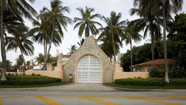 Mar-A-Lago in Palm Beach, Florida, US, on Tuesday, Aug. 9, 2022. Donald Trump faces intensifying legal and political pressure after FBI agents searched his Florida home in a probe of whether he took classified documents from the White House when he left office, casting a shadow on his possible run for the presidency in 2024.