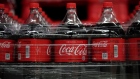 Bottles of Coca-Cola Co. brand soda sit ready for shipment at the Swire Coca-Cola bottling plant in West Valley City, Utah, U.S., on Friday, April 19, 2019. George Frey/Bloomberg