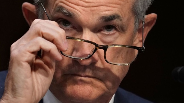 WASHINGTON, DC - JULY 17: Federal Reserve Board Chairman Jerome Powell testifies during a hearing before the Senate Banking, Housing and Urban Affairs Committee July 17, 2018 on Capitol Hill in Washington, DC. The committee held a hearing on "The Semiannual Monetary Policy Report to Congress." (Photo by Alex Wong/Getty Images)