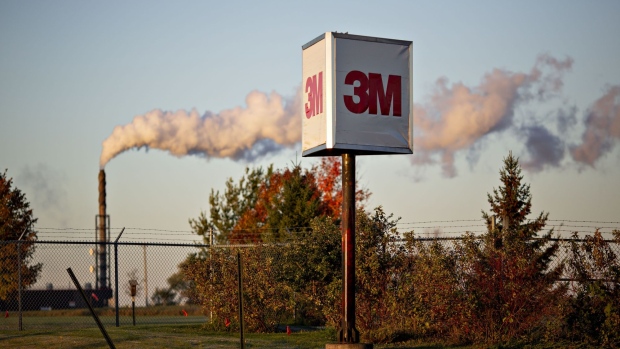 Signage stands outside the 3M Co. Cottage Grove Center in Cottage Grove, Minnesota, U.S., on Thursday, Oct. 18, 2018. 3M's Cottage Grove factory had been churning out some varieties of Per-and polyfluoroalkyl substances (PFAS) since the 1950s for the water- and stain-repellant Scotchgard. Recent studies have linked widely used PFAS to reduced immune response and cancer. As awareness spreads, 3M has been named in dozens of lawsuits, several this year alone. The company said the chemicals aren't a danger to public health. Photographer: Bloomberg/Bloomberg