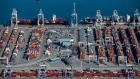 The Global Container Terminals (GCT) Deltaport container terminal in Tsawwassen, British Columbia, Canada, on Wednesday, July 13, 2022. Canada is scheduled to release gross domestic product (GDP) figures on July 29. Photographer: James MacDonald/Bloomberg