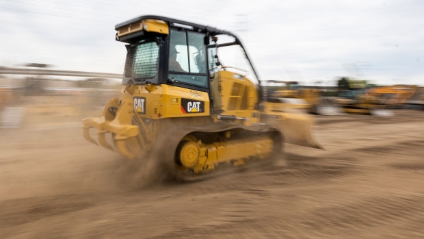 A Caterpillar crawler dozer at Ideal Tractor in West Sacramento, California, US, on Monday, Aug. 1, 2022. Caterpillar Inc. is scheduled to release earnings figures on August 2. Photographer: David Paul Morris/Bloomberg