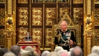 LONDON, ENGLAND - MAY 10: Prince Charles, Prince of Wales delivers the Queen’s Speech during the state opening of Parliament at the House of Lords on May 10, 2022 in London, England. The State Opening of Parliament formally marks the beginning of the new session of Parliament. It includes Queen's Speech, prepared for her to read from the throne, by her government outlining its plans for new laws being brought forward in the coming parliamentary year. This year the speech will be read by the Prince of Wales as HM The Queen will miss the event due to ongoing mobility issues. (Photo by Dan Kitwood/Getty Images) Photographer: Dan Kitwood/Getty Images Europe
