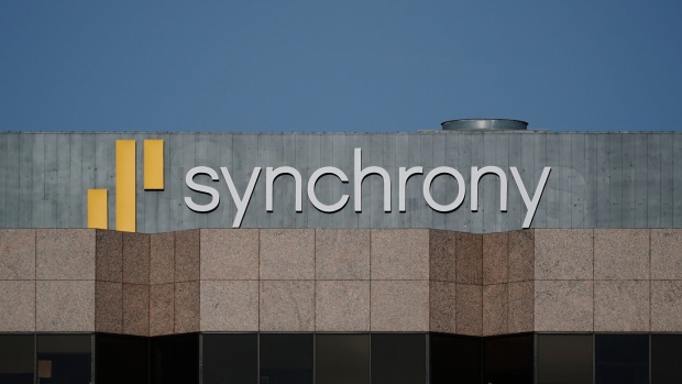 The Synchrony Financial offices in Costa Mesa, California, US, on Monday, Aug. 8, 2022. New Venmo and PayPal credit cards could add 15-20% to Synchrony's pretax profit by 2024, despite slowing user growth, given the sheer magnitude of PayPal's user base and the relative ease of acquiring new accounts. Photographer: Bing Guan/Bloomberg