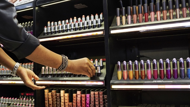 An employee assists a customer with MAC Cosmetics Inc. lipstick at an Ulta Beauty Inc. store in New York, U.S., on Thursday, May 31, 2018. Ulta reported late Thursday that its comparable sales rose 8.1 percent in the first quarter from a year earlier. The increase was driven by all the right things: A booming 48 percent increase in digital sales, as well as 5.1 percent growth in transactions and a 3 percent increase in average ticket.