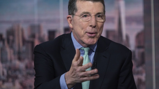 Bob Diamond, chief executive officer of Atlas Merchant Capital LLC, speaks during a Bloomberg Television interview in New York, U.S., on Tuesday, May 21, 2019. Diamond discussed leveraged lending and comments by Federal Reserve Chairman Powell.