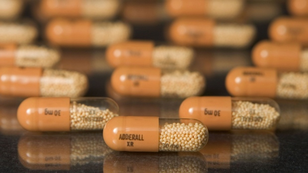 30mg tablets of Shire Plc's Adderall XR, used for treating ADHD.