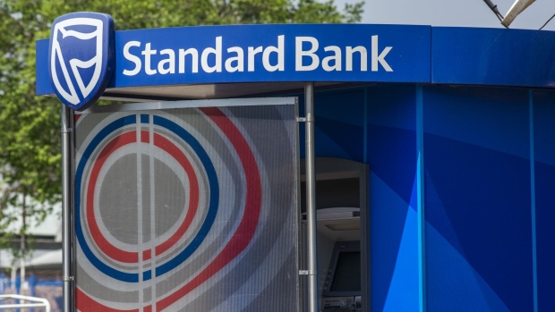 An automated teller machine (ATM) unit, operated by Standard Bank Group Ltd., in Pretoria, South Africa, on Wednesday, Sept. 23, 2020. South Africa’s biggest lenders were faced with the pressing need to raise provisions to protect against souring loans, while demand for credit slumped as the coronavirus lockdown took a toll on business customers. Photographer: Waldo Swiegers/Bloomberg