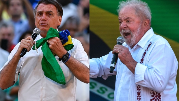Jair Bolsonaro and Lula Photographers: Andre Borges, Maira Erlich/Bloomberg