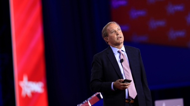 Ken Paxton, Texas attorney general, speaks during the Conservative Political Action Conference (CPAC) in Dallas, Texas, US, on Friday, Aug. 5, 2022. The Conservative Political Action Conference launched in 1974 brings together conservative organizations, elected leaders, and activists.