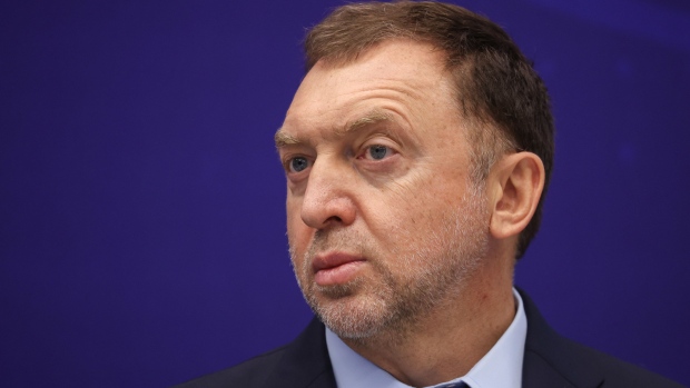 Oleg Deripaska, Russian billionaire, listens during a panel session on day three of the St. Petersburg International Economic Forum (SPIEF) in St. Petersburg, Russia, on Friday, June 4, 2021. President Vladimir Putin will host Russia’s flagship investor showcase as he seeks to demonstrate its stuttering economy is back to business as usual despite continuing risks from Covid-19 and new waves of western sanctions.