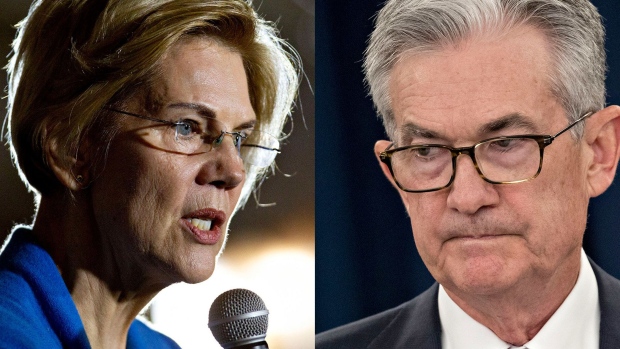 Elizabeth Warren and Jerome Powell Source: Bloomberg/Bloomberg