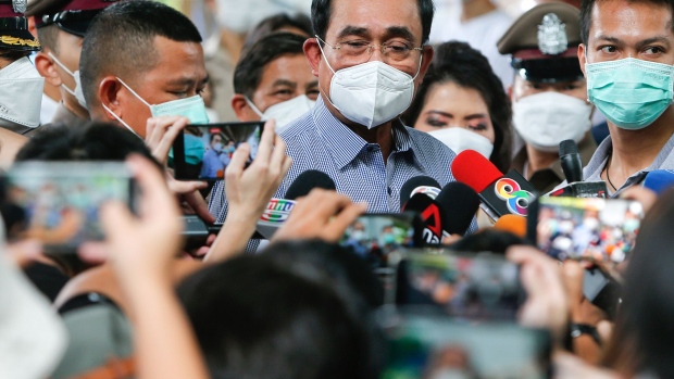 Prayuth Chan O-Cha on May 22, 2022. Photographer: Chaiwat Subprasom/SOPA Images/LightRocket/Getty Images