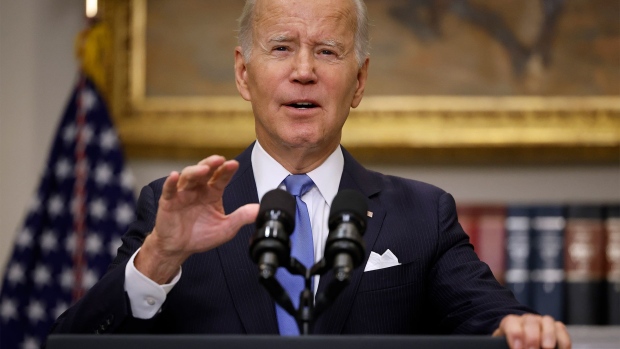  President Joe Biden delivers remarks on the federal government's response to Hurricane Ian in the Roosevelt Room at the White House on September 30, 2022 in Washington, DC. 